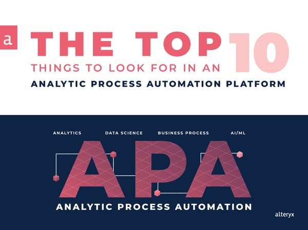 Analytic Process Automation - Page 1